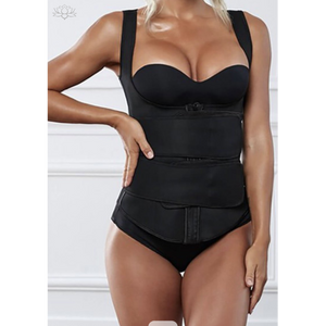 Black Latex Underbust Sport Girdle Waist Trainer