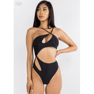 Contemporary Asymmetric Design-One Piece Swimsuit